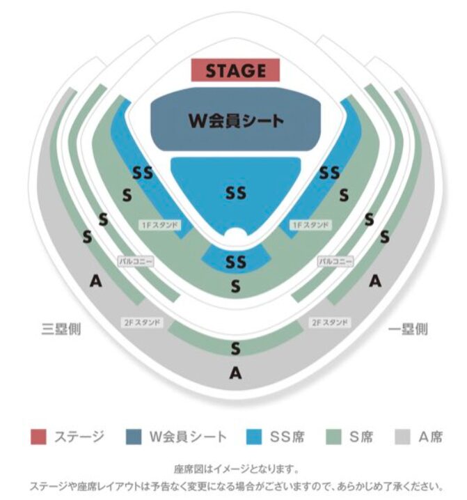 L'Arc-en-Cielドームライブ2025 座席表