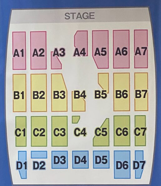 JO1アリーナツアー2024 座席表